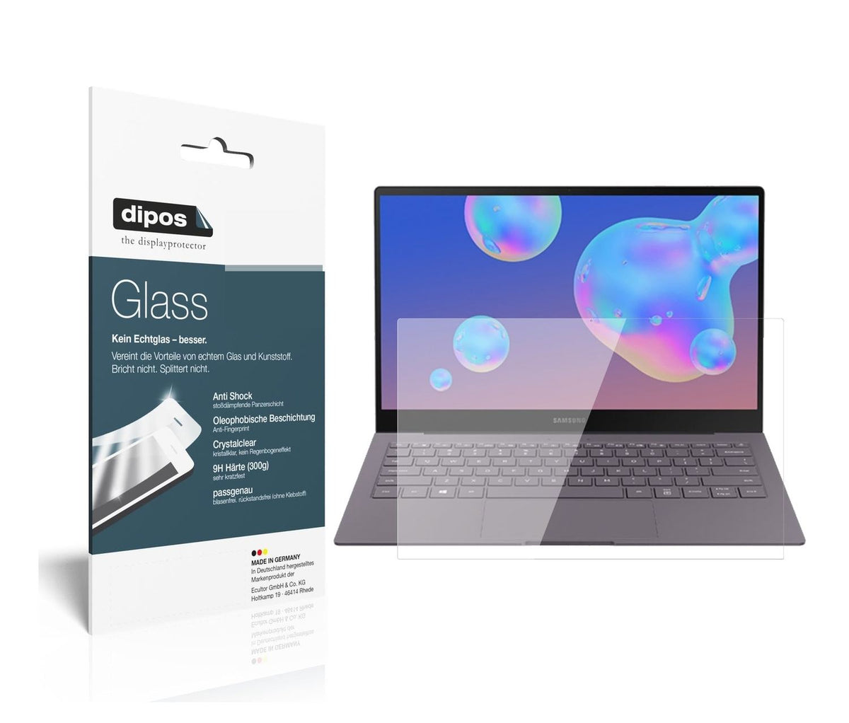 1x 9H Schutzfolie für Samsung Galaxy Book S Panzerfolie