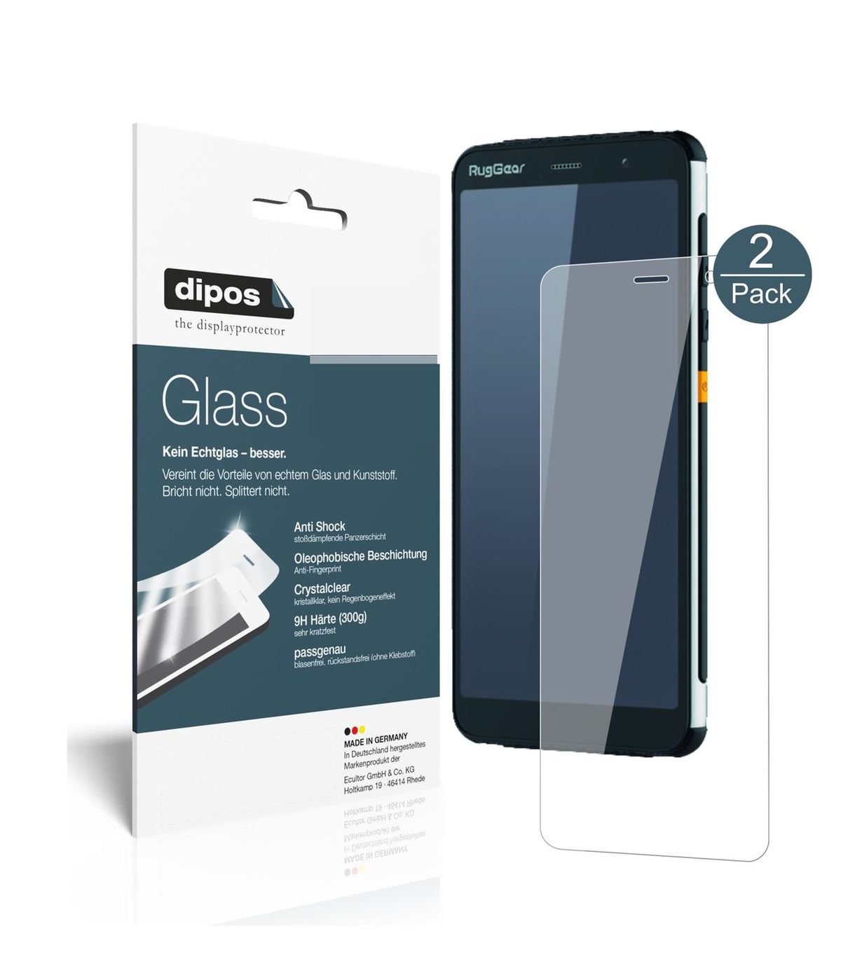 Perfekte Passform und ultimative Qualität: Unser 9H Panzerglas bietet Schutz für RugGear-RG850