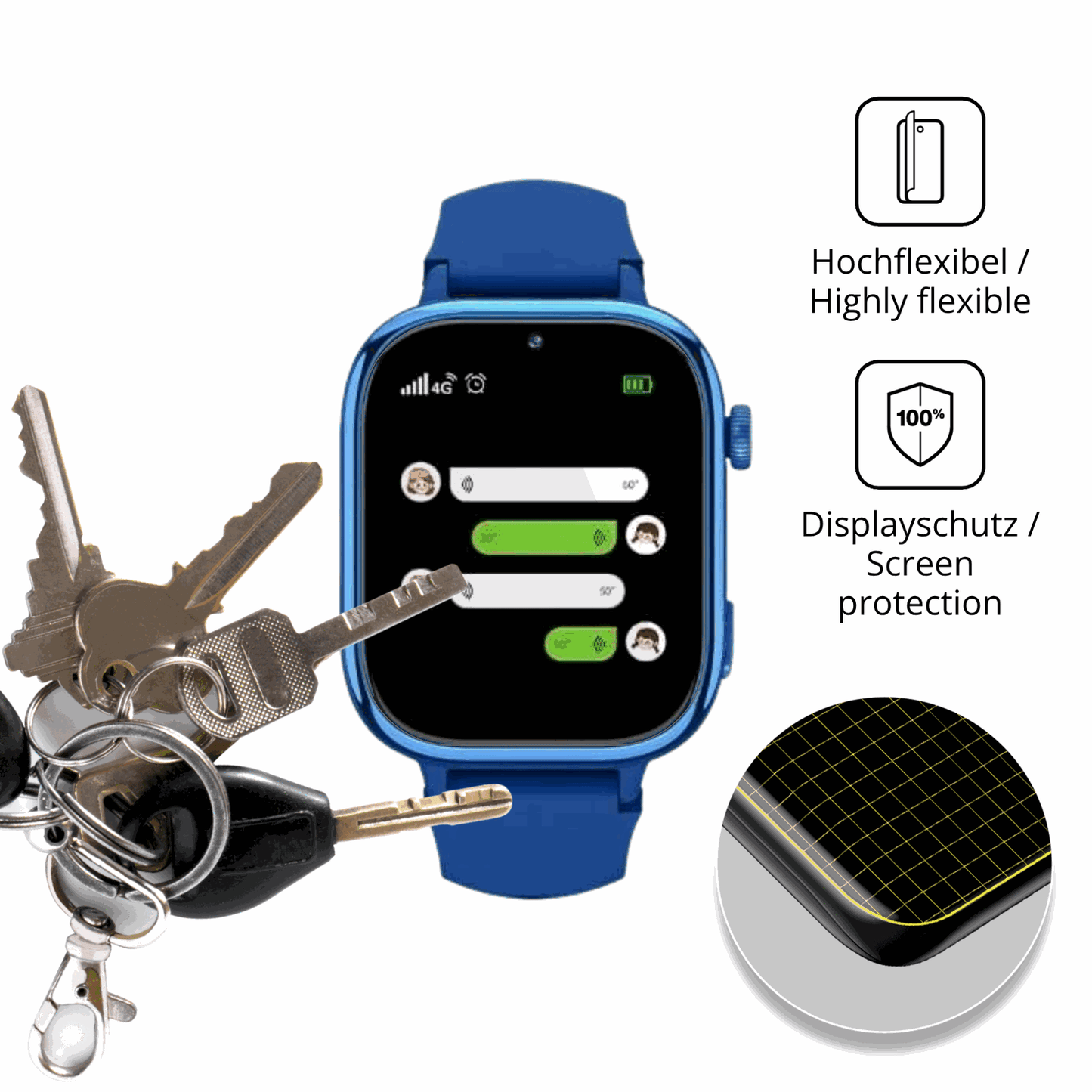 dipos Displayschutz für Ruxingx T40, transparente Oberfläche, geringe Dicke und perfekte Passform