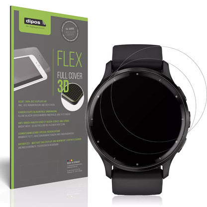 2x 3D Full Cover Schutzfolie für Garmin Venu 3