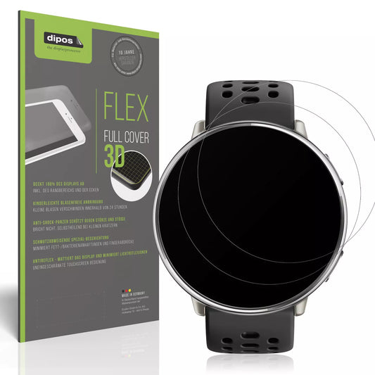 2x 3D Full Cover Schutzfolie für Amazfit Active 2