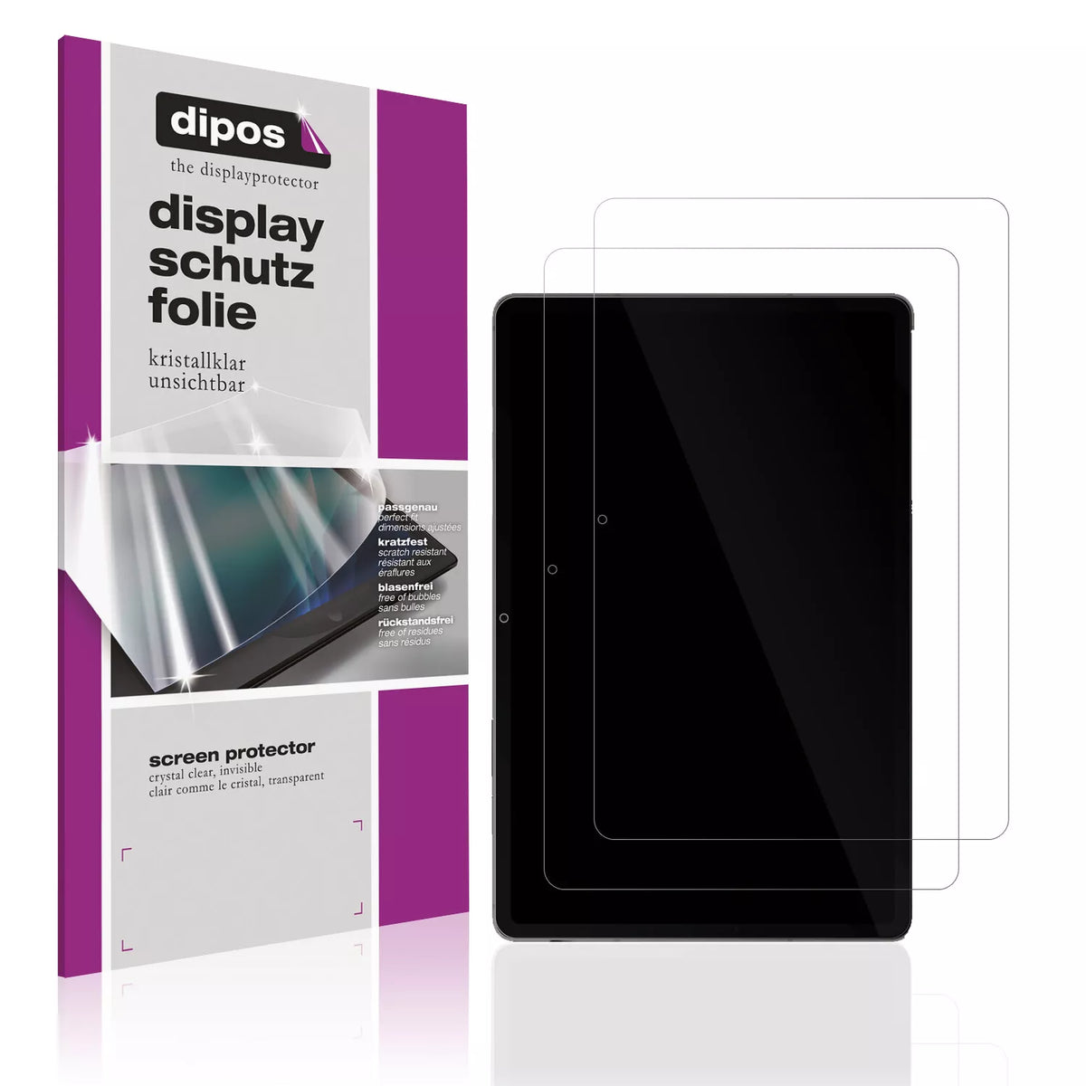 2x 9H Schutzfolie für Samsung Galaxy Tab S9 FE Panzerfolie