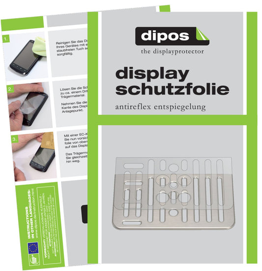 Matte Displayschutzfolie von dipos passend für SAECO Gran Baristo 8968 Tropfblech, präziser Zuschnitt und blasenfrei montiert