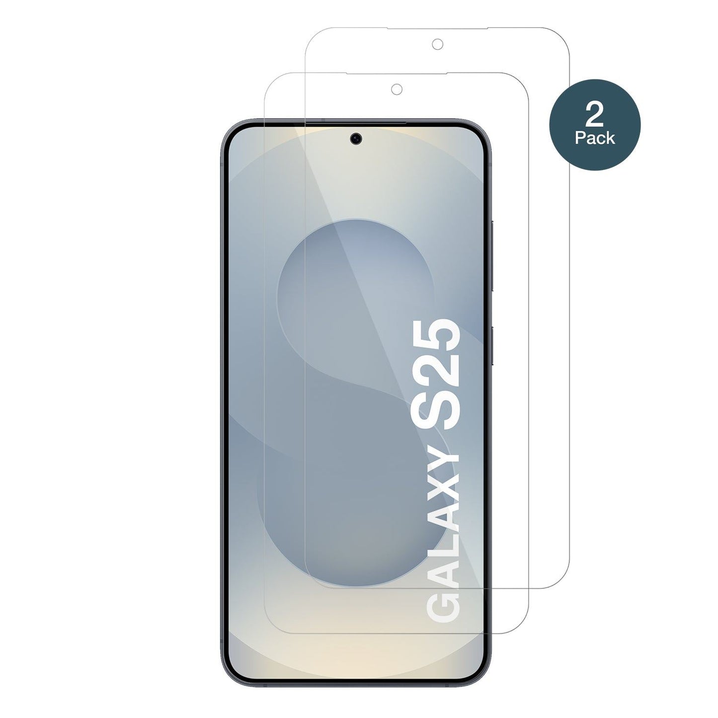 SamsungGalaxy S25 Enterprise Edition mit aufgebrachter dipos Flex Schutzfolie, glasklare Darstellung ohne Einschränkungen