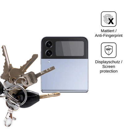 Blickschutzfolie für Samsung Galaxy Z Flip4 5G Aussenseite matt Schutzfolie Privacy