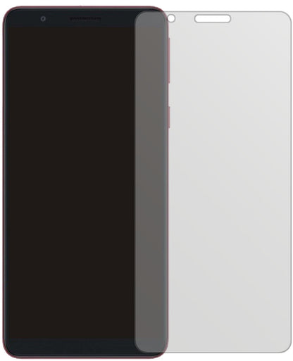 SamsungGalaxy A01 Core mit aufgebrachter dipos Displayschutzfolie, die lästige Fingerabdrücke minimiert
