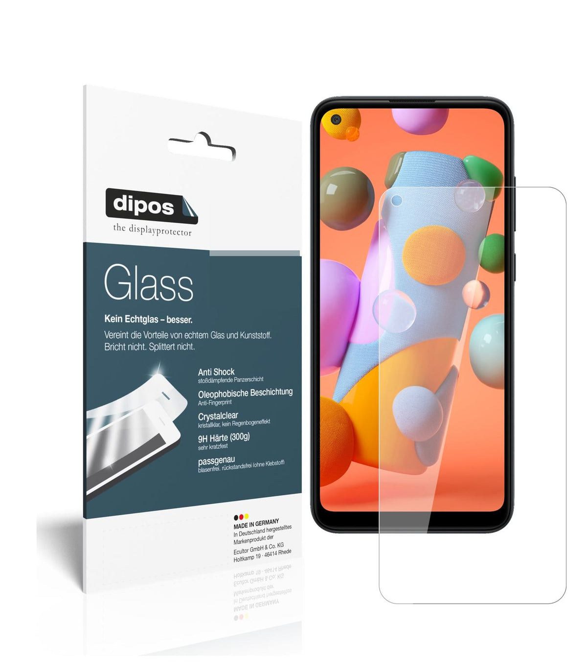 Perfekte Passform und ultimative Qualität: Unser 9H Panzerglas bietet Schutz für Samsung-Galaxy A11