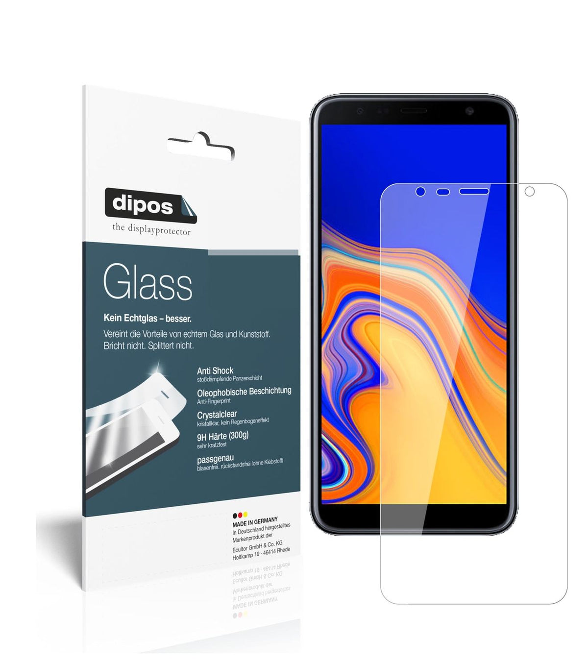 Perfekte Passform und ultimative Qualität: Unser 9H Panzerglas bietet Schutz für Samsung-Galaxy J6 Plus (2018)