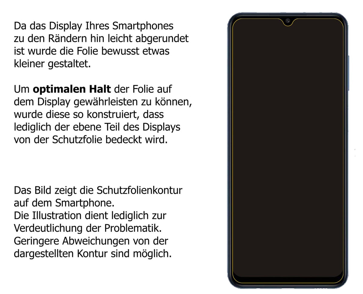 1x 9H Schutzfolie für Samsung Galaxy M12 Panzerfolie