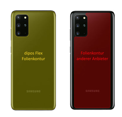 2x 3D Full Cover Schutzfolie für Samsung Galaxy S20 Rückseite