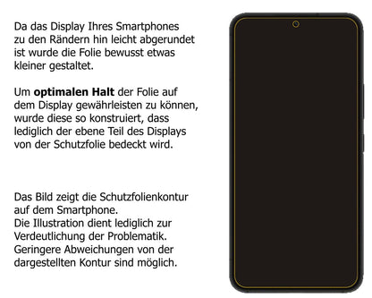 Schutzfolie mit optimaler Passform, zur Verwendung mit Hüllen geeignet