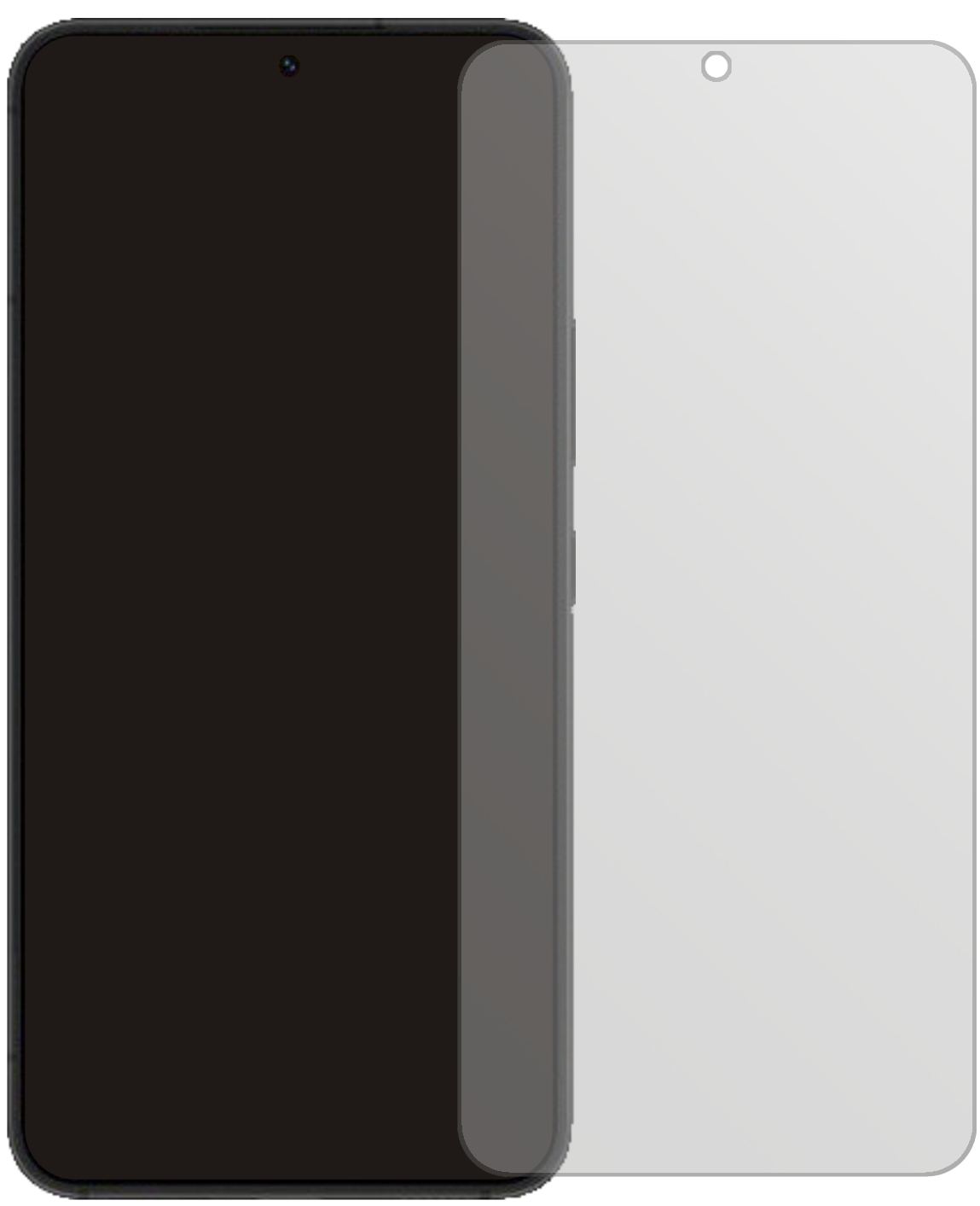 SamsungGalaxy S22 Plus mit aufgebrachter dipos Displayschutzfolie, die lästige Fingerabdrücke minimiert