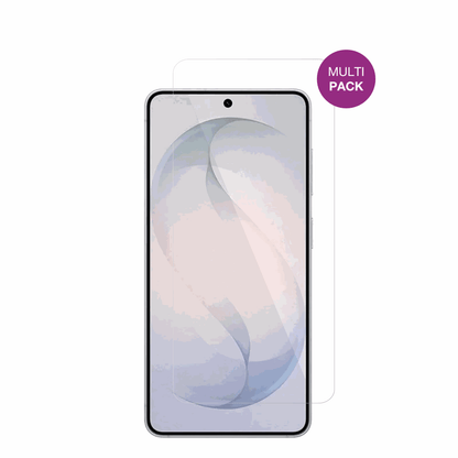 SamsungGalaxy S26 Plus mit aufgebrachter dipos Displayschutzfolie, glasklare Darstellung ohne Einschränkungen