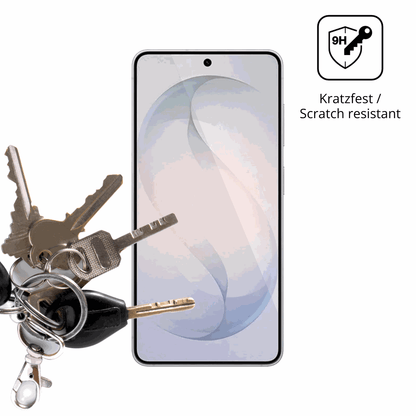 dipos Displayschutz für Samsung Galaxy S26 Plus, transparente Oberfläche, perfekte Passform auch für die Rundungen
