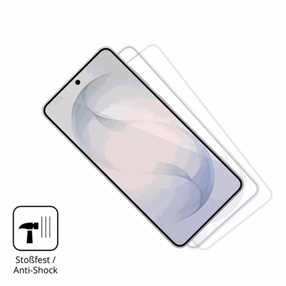 Schutz gegen Kratzer auf dem Samsung Galaxy S26 Plus Glas durch Schlüssel, Stöße gegen die Tischkante oder Stürze