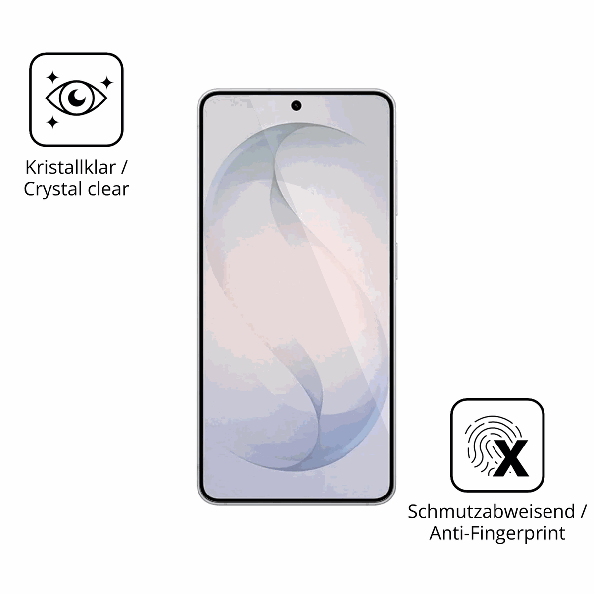 Flexible TPU-Folie passend zugeschnitten für Samsung Galaxy S26 Plus, vollständige Abdeckung