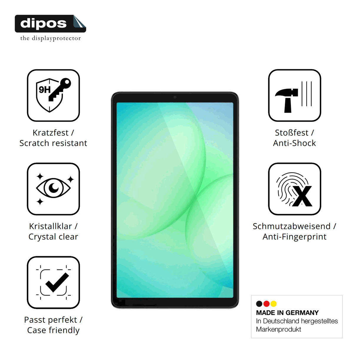 2x 9H Schutzfolie matt für Samsung Galaxy Tab A11 Plus Panzerfolie
