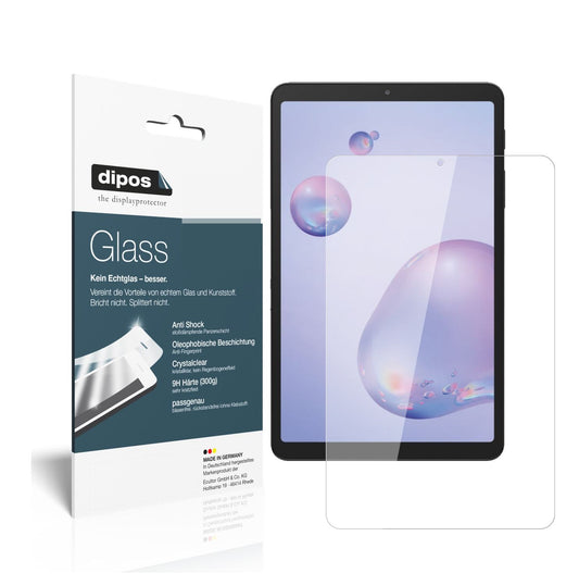 Klare Displayschutzfolie von dipos passend für Samsung Galaxy Tab A 8.4 (2020), 9H kratzfest und blasenfrei montiert