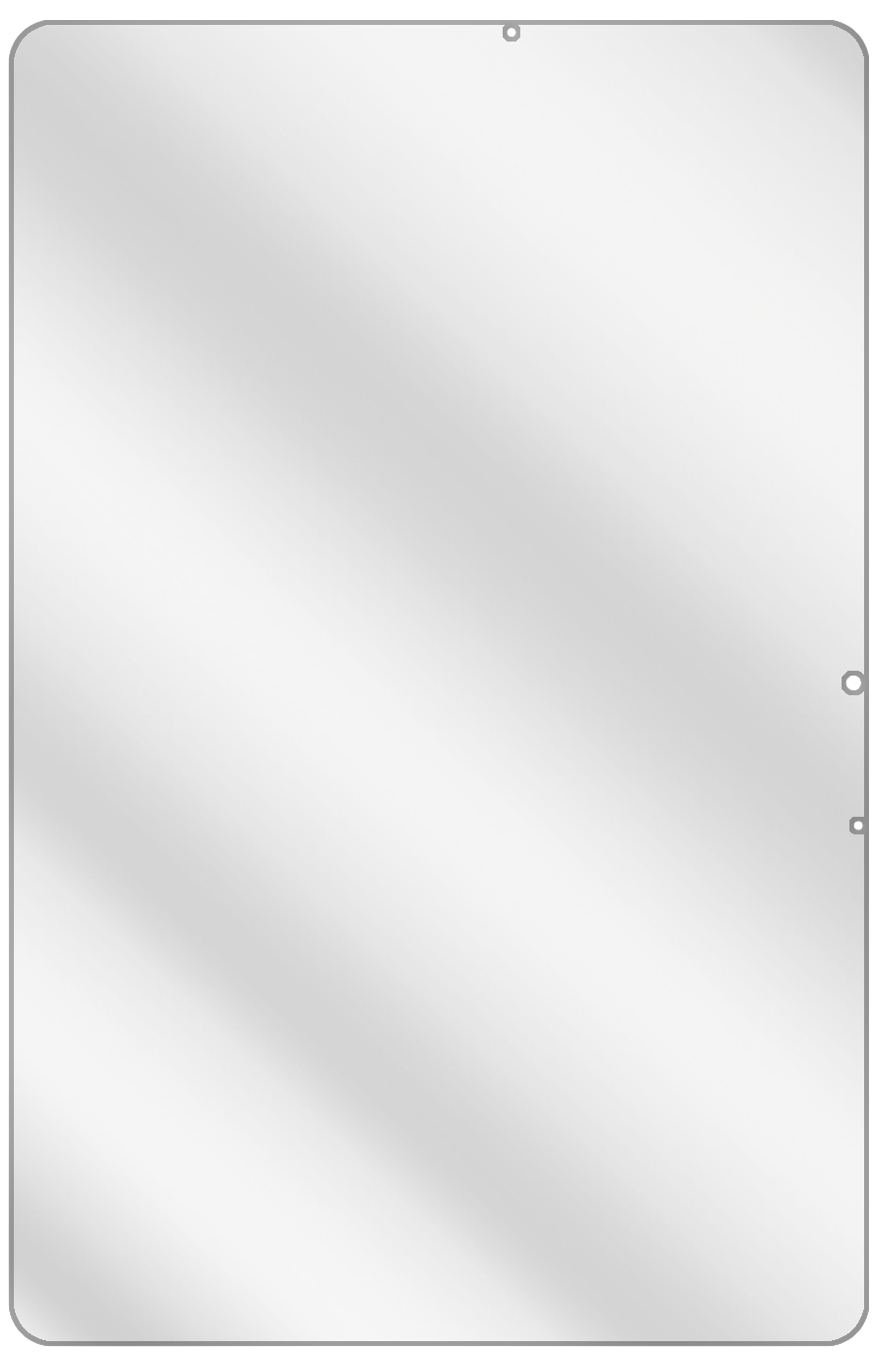 dipos Displayschutz für Samsung Galaxy Tab S7 Plus Wi-Fi, transparente Oberfläche, geringe Dicke und perfekte Passform