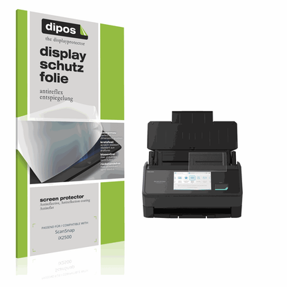 Matte Displayschutzfolie von dipos passend für ScanSnap iX2500, präziser Zuschnitt und blasenfrei montiert