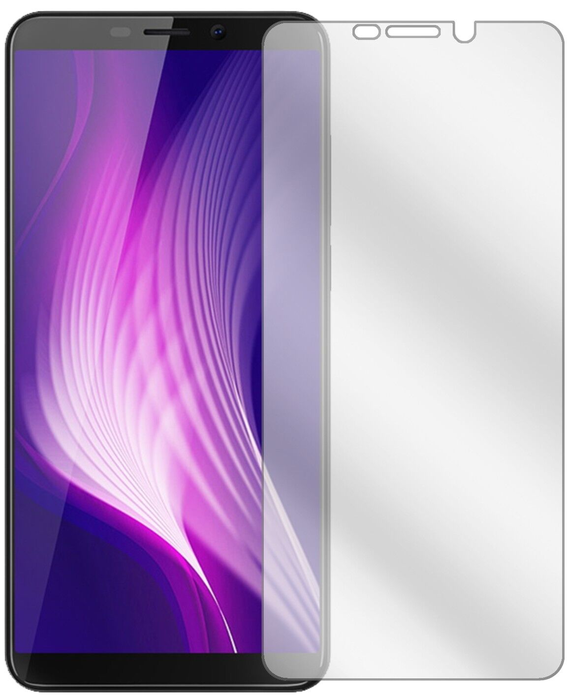 Klare Displayschutzfolie von dipos passend für Cubot Nova (2018), präziser Zuschnitt und blasenfrei montiert