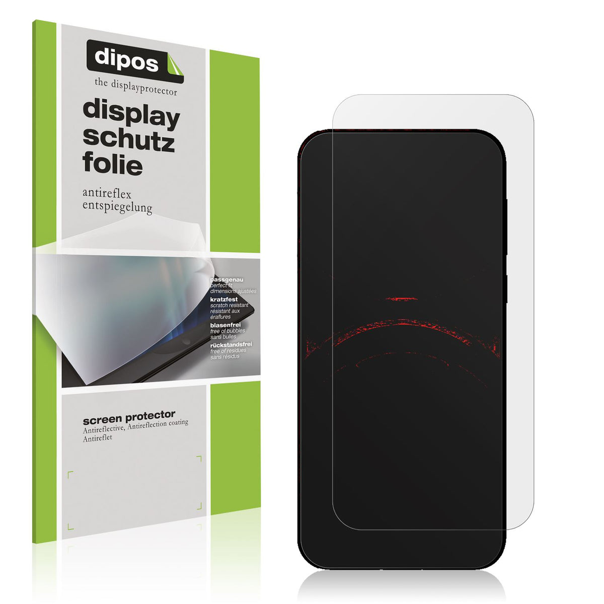 Matte Displayschutzfolie von dipos passend für Honor X5b Plus, präziser Zuschnitt und blasenfrei montiert