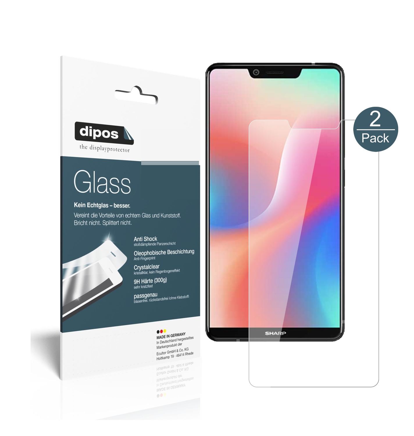 Perfekte Passform und ultimative Qualität: Unser 9H Panzerglas bietet Schutz für Sharp-Aquos S3 High Edition