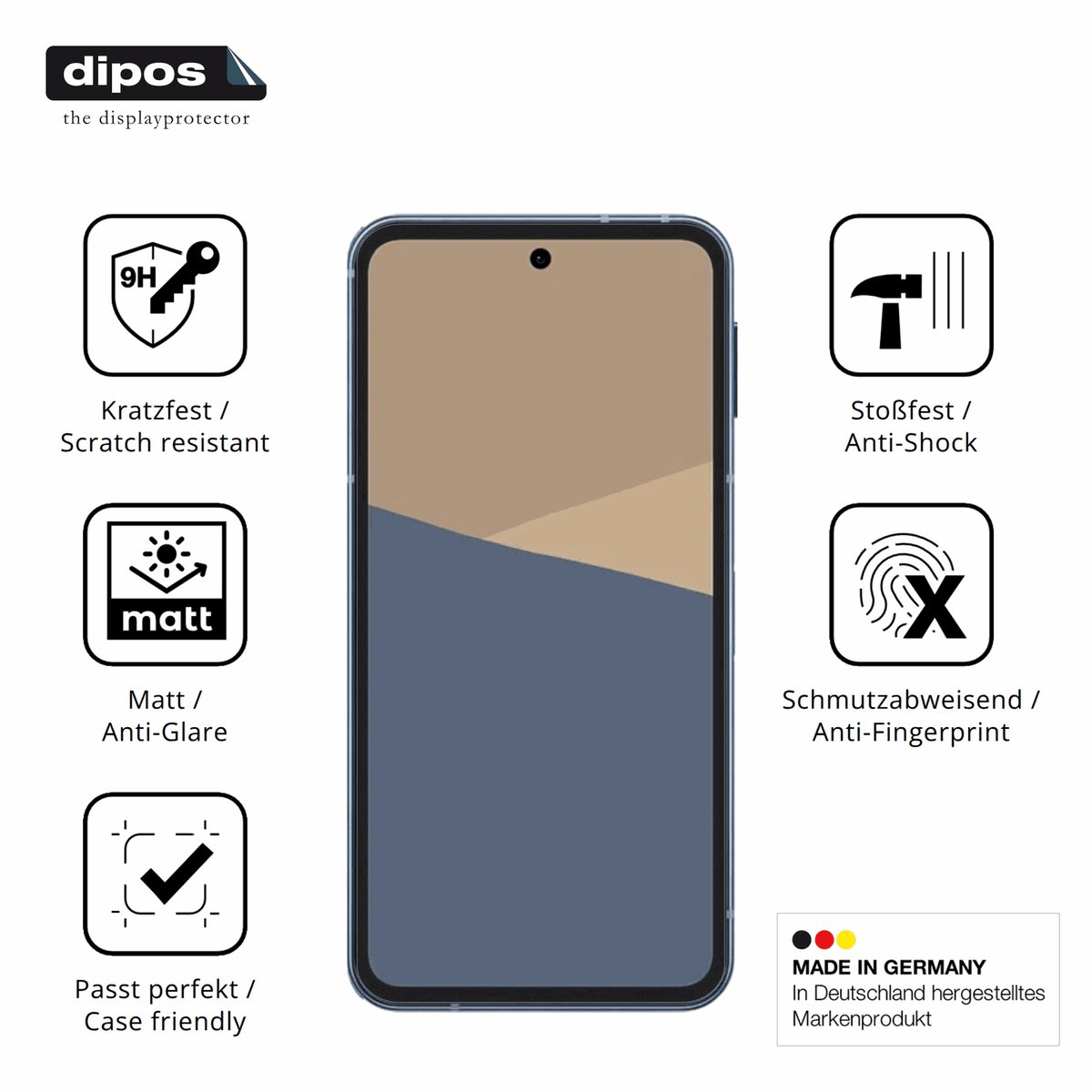 Displayschutz hergestellt in Deutschland, höchste Qualität made in Germany