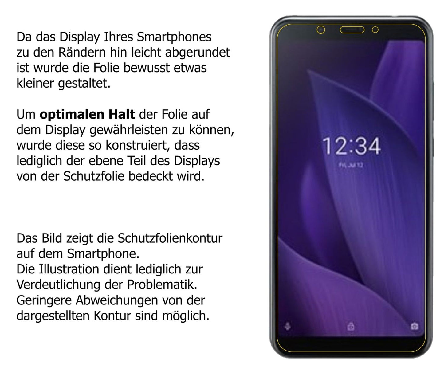 Privatsphäre-Schutz durch Sichtschutz-Folie passend zugeschnitten für Sharp Aquos V