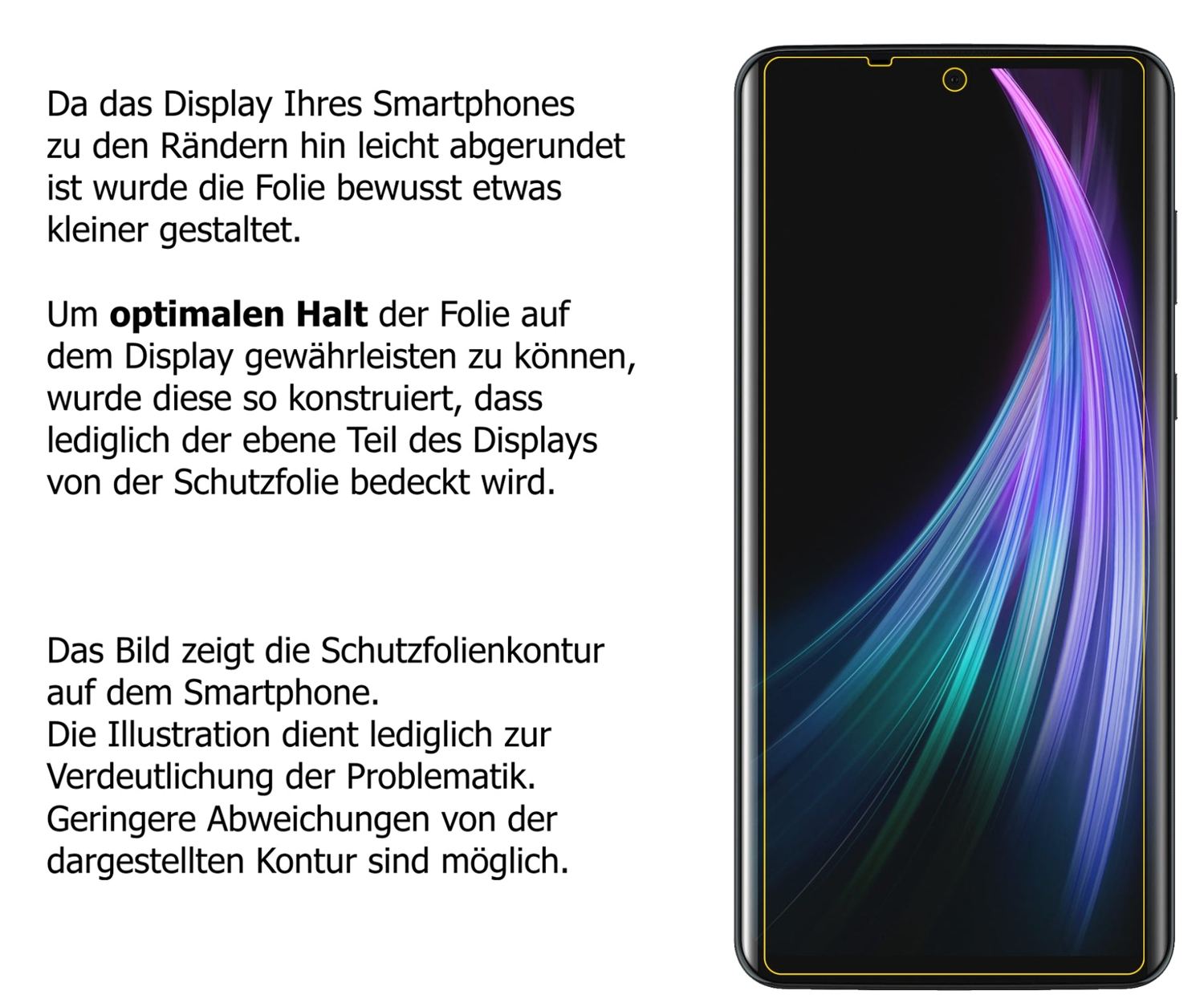 Privatsphäre-Schutz durch Sichtschutz-Folie passend zugeschnitten für Sharp Aquos Zero 2