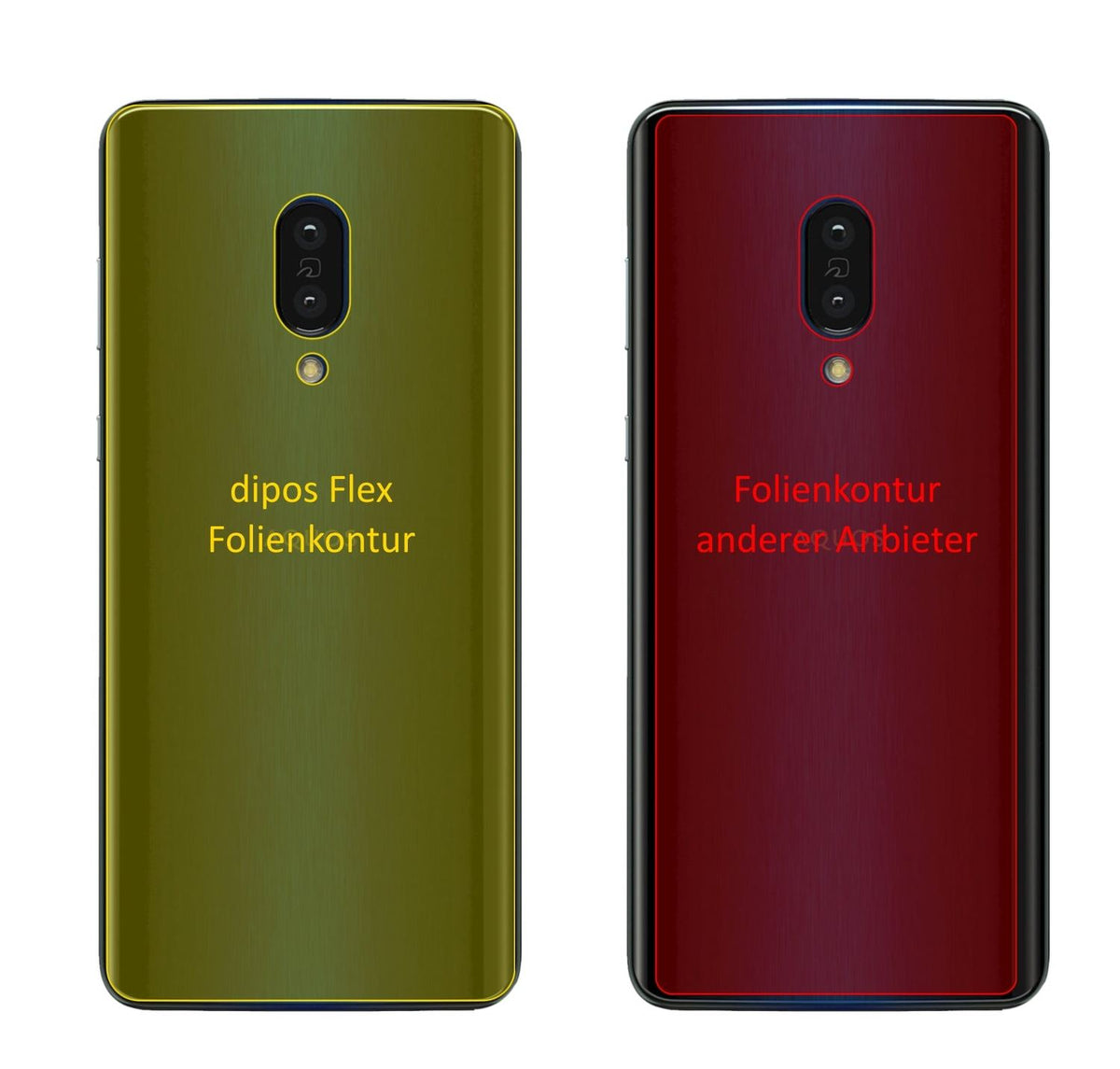 3x 3D Full Cover Schutzfolie für Sharp Aquos Zero 2 Rückseite