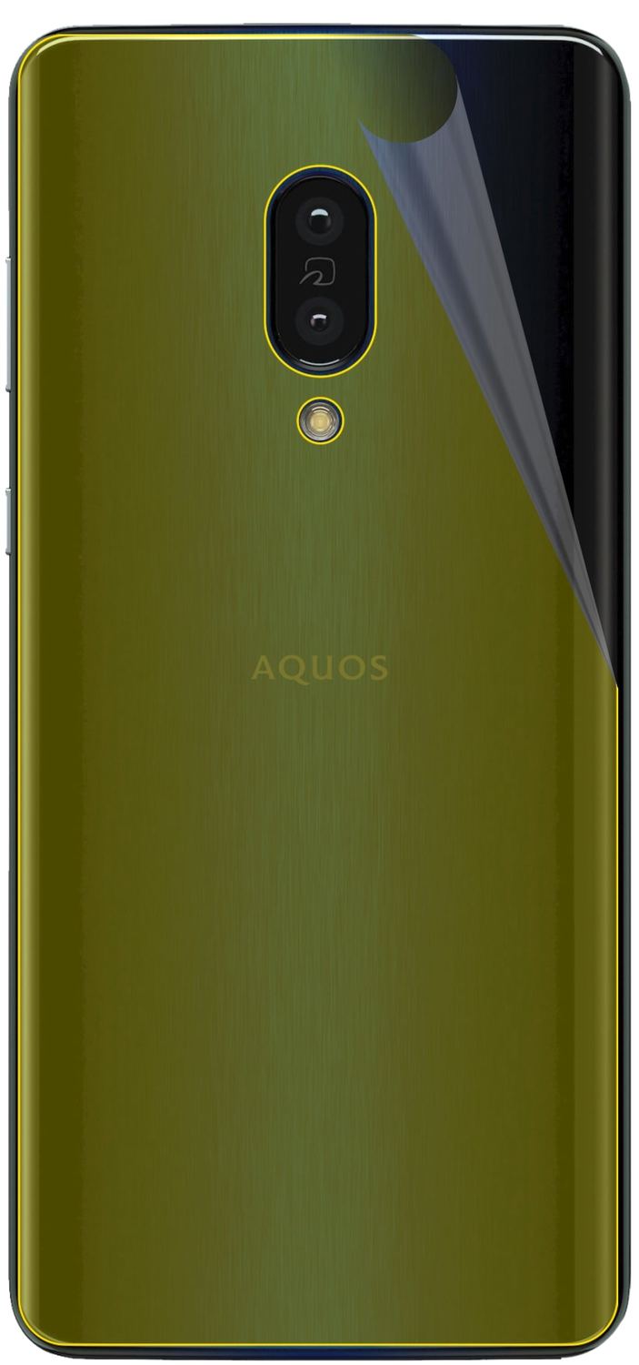 3x 3D Full Cover Schutzfolie für Sharp Aquos Zero 2 Rückseite