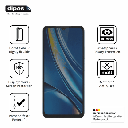 Flexible TPU-Folie passend zugeschnitten f�r Fossibot S5, mit Privatsph�re-Schutz durch Sichtschutz-Folie