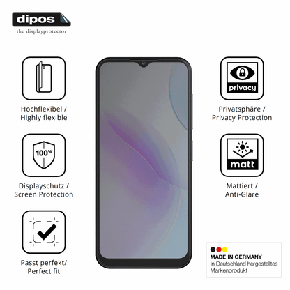 Flexible TPU-Folie passend zugeschnitten für uleway T6501, mit Privatsphäre-Schutz durch Sichtschutz-Folie