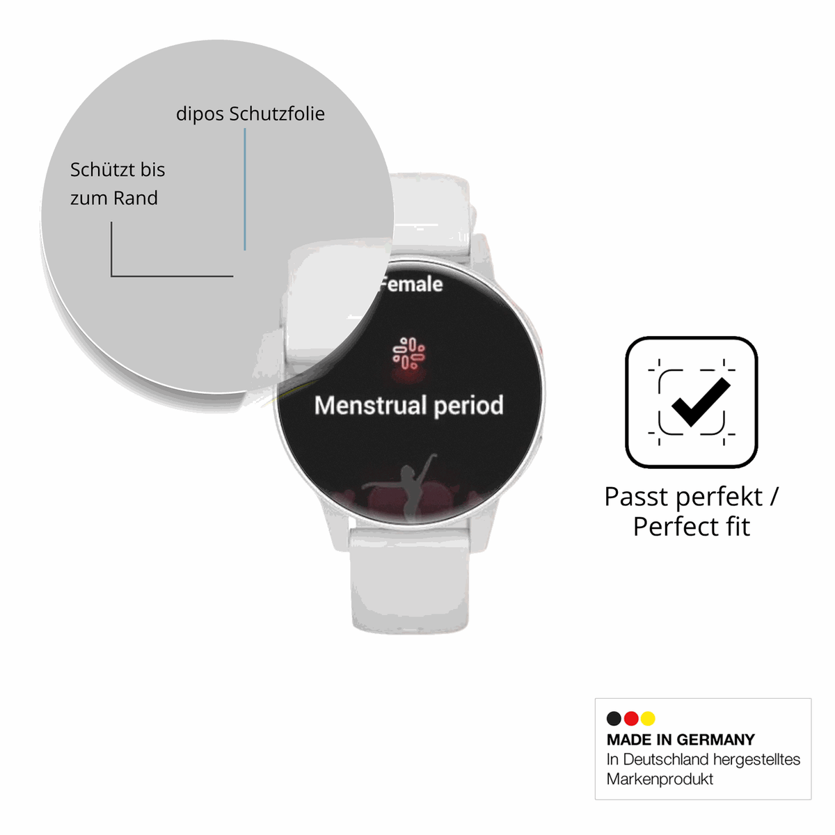 Besonders flexibler Displayschutz mit Anti-Shock-Schicht im Materialmix