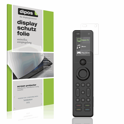 Matte Displayschutzfolie von dipos passend für Sofabaton X1S, präziser Zuschnitt und blasenfrei montiert