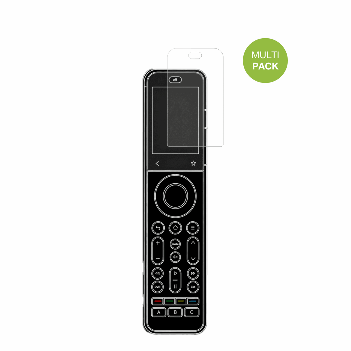 SofabatonX2 mit aufgebrachter dipos Displayschutzfolie, die lästige Fingerabdrücke minimiert