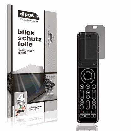 Blickschutzfolie von dipos passend für Sofabaton X2, präziser Zuschnitt und blasenfrei montiert