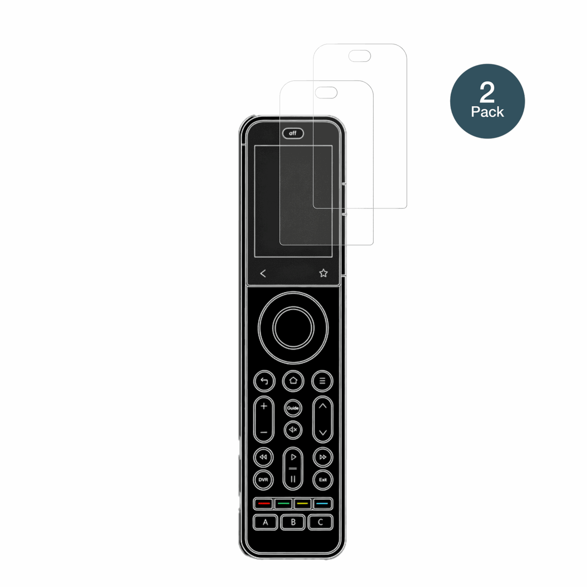 SofabatonX2 mit aufgebrachter dipos Panzerfolie, die lästige Fingerabdrücke minimiert