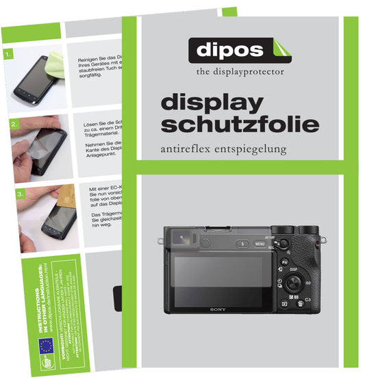 6x Schutzfolie matt für Sony Alpha 6600 Display-Schutzfolie