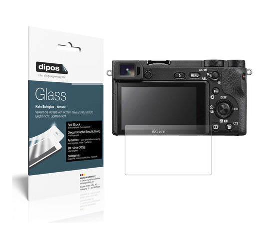 Matte Displayschutzfolie von dipos passend für Sony Alpha 6600, 9H kratzfest und blasenfrei montiert