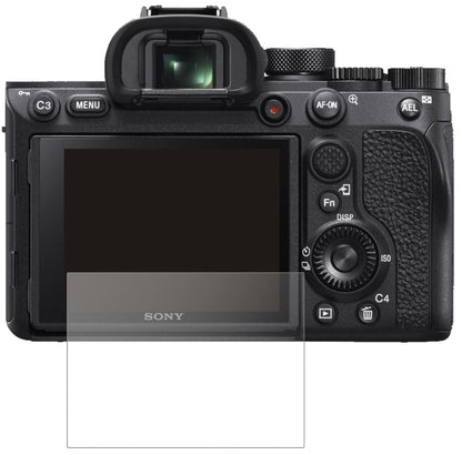 SonyAlpha 7 IV mit aufgebrachter dipos Panzerfolie, die lästige Fingerabdrücke minimiert