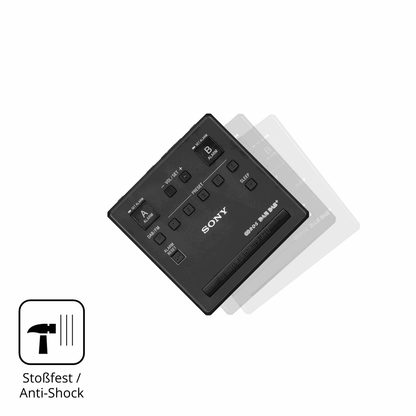 2x 9H Schutzfolie für Sony XDR-C1DBP Panzerfolie