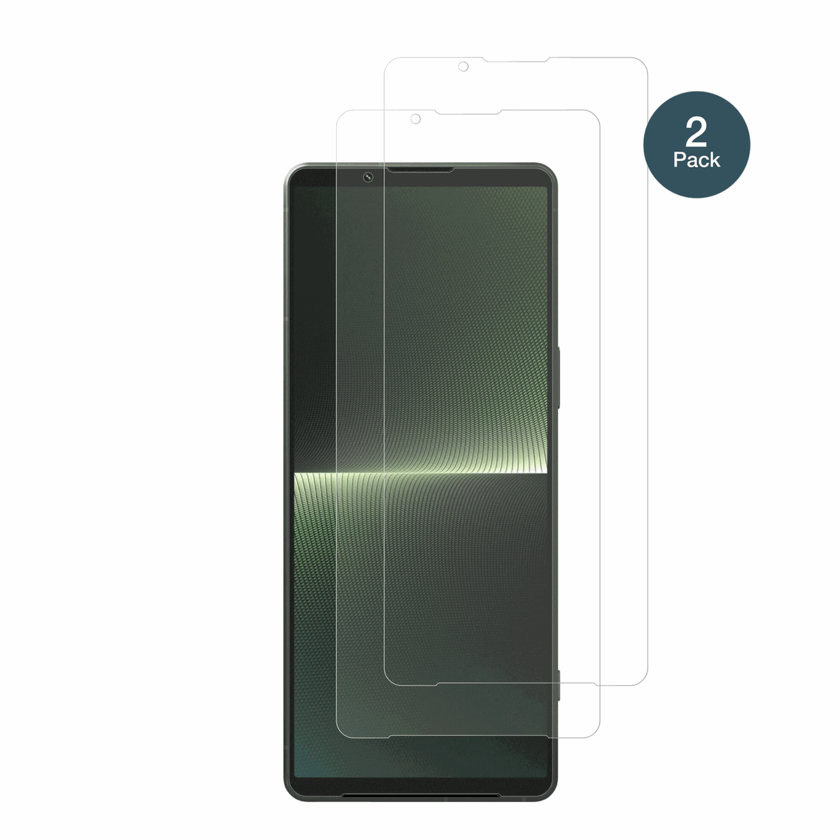 SonyXperia 1 V mit aufgebrachter dipos Panzerfolie, die lästige Fingerabdrücke minimiert