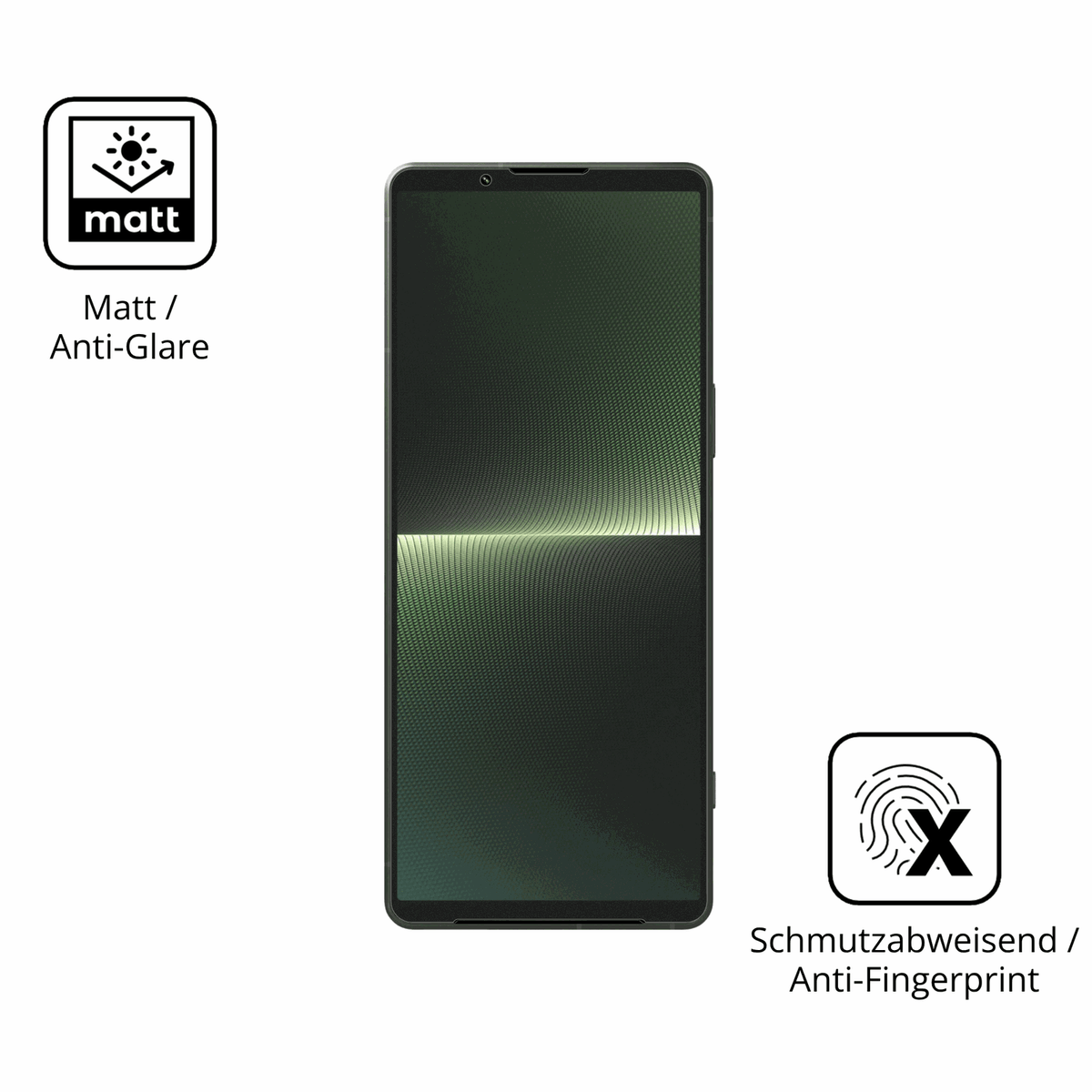 9H Hartbeschichtete, flexible Folie passend zugeschnitten für Sony Xperia 1 V