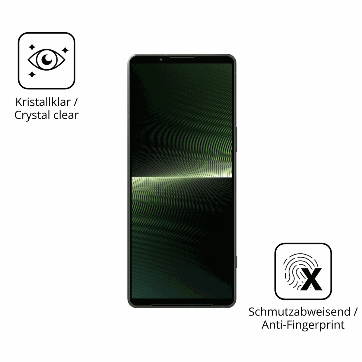 Flexible TPU-Folie passend zugeschnitten für Sony Xperia 1 V, vollständige Abdeckung