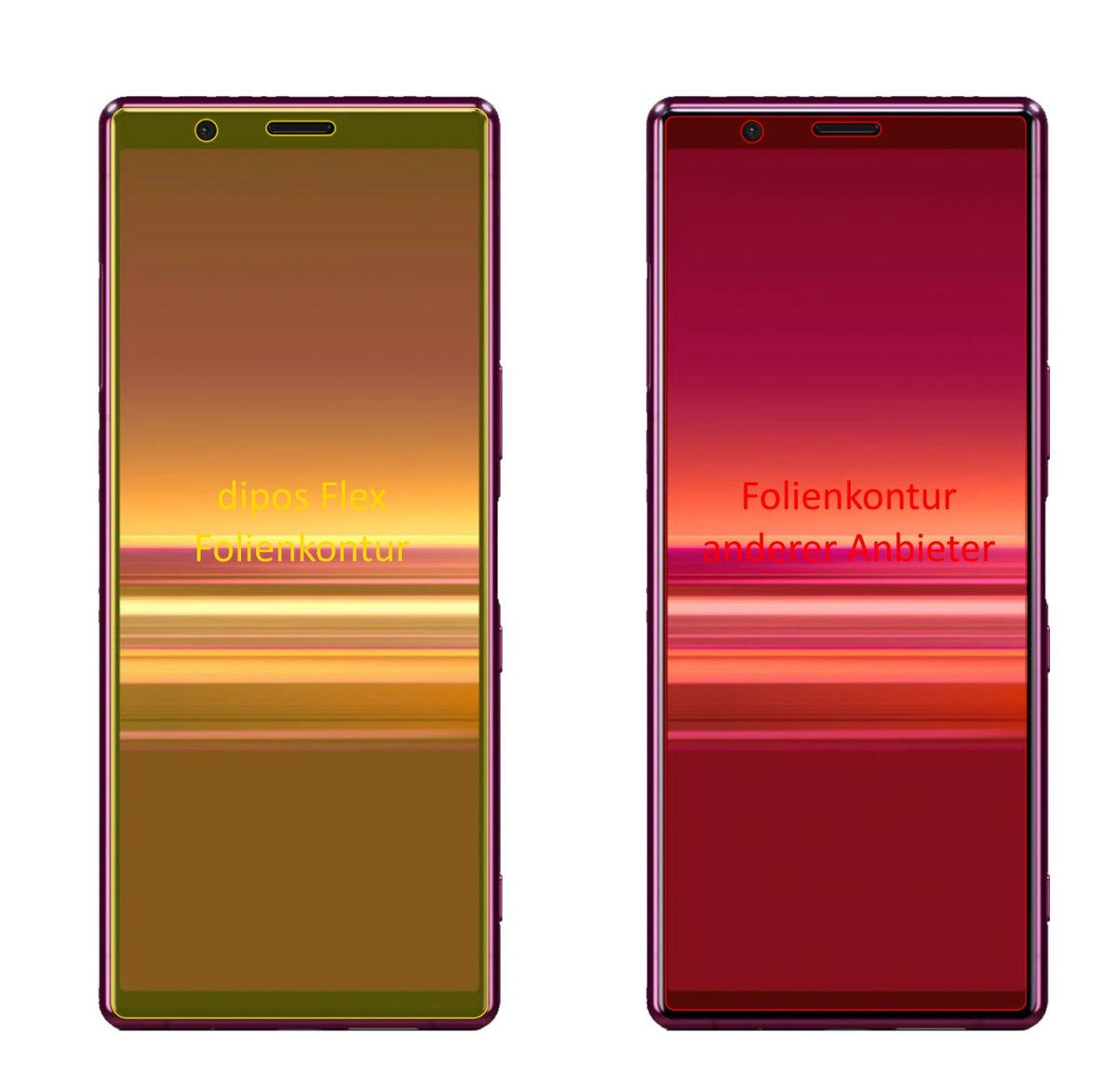 3x 3D Full Cover Schutzfolie für Sony Xperia 5