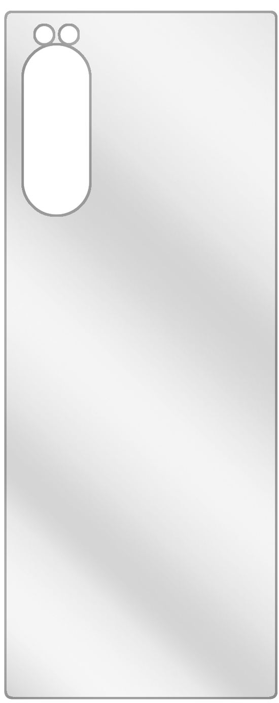 dipos Displayschutz für Sony Xperia 5 Rückseite, transparente Oberfläche, geringe Dicke und perfekte Passform