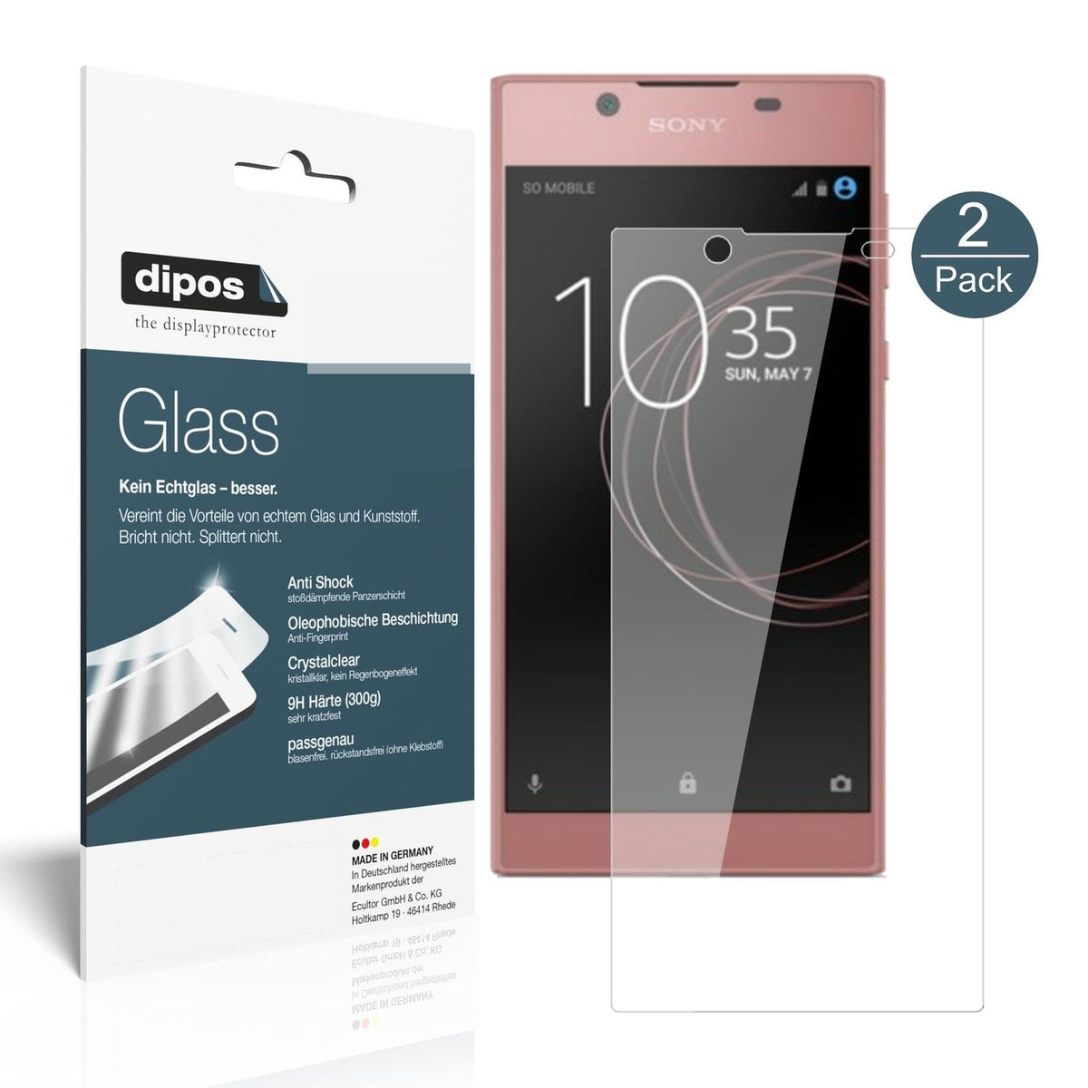 Perfekte Passform und ultimative Qualität: Unser 9H Panzerglas bietet Schutz für Sony-Xperia L1