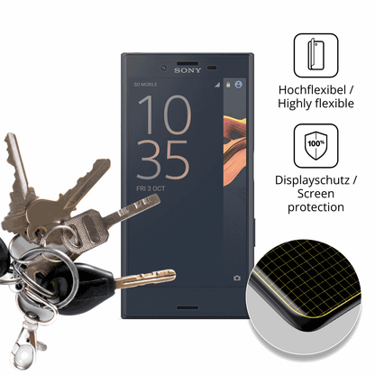 2x Full Cover Schutzfolie matt für Sony Xperia X Compact